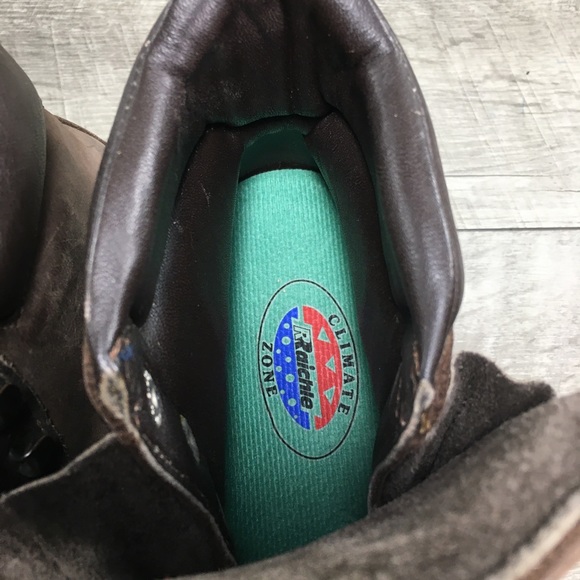 Raichle Womens 387 Made in Switzerland Hiking Hiker Brown Leather Boots Size 7.5 - Picture 11 of 11